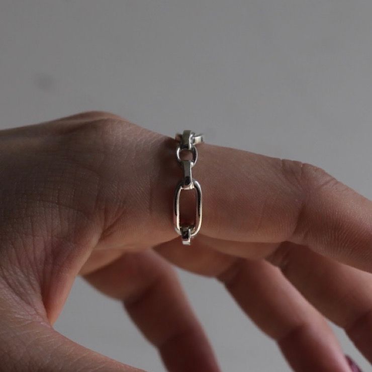 【残り一点】Chain Harden Ring(WHITE)
