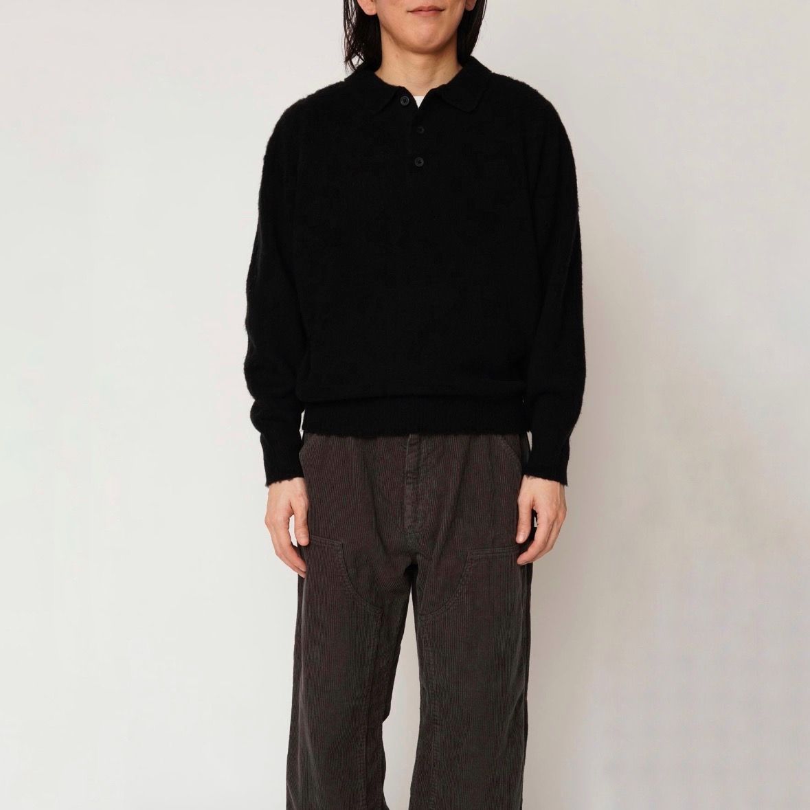 【残り一点】Shaggy Polo Knit