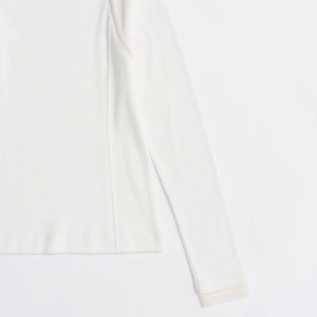 【残り一点】Shoulder Slit Rib Top