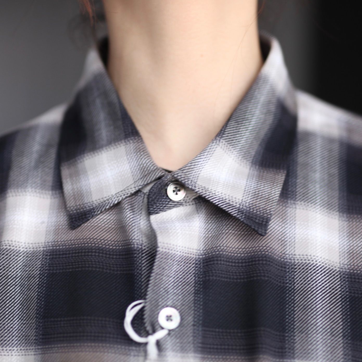 【残り一点】28G Ombre Check Balise Shirt