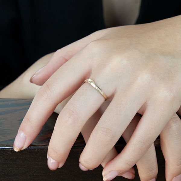 【お取り寄せ注文可能】K10 Narrow Ring_No.3(GOLD)