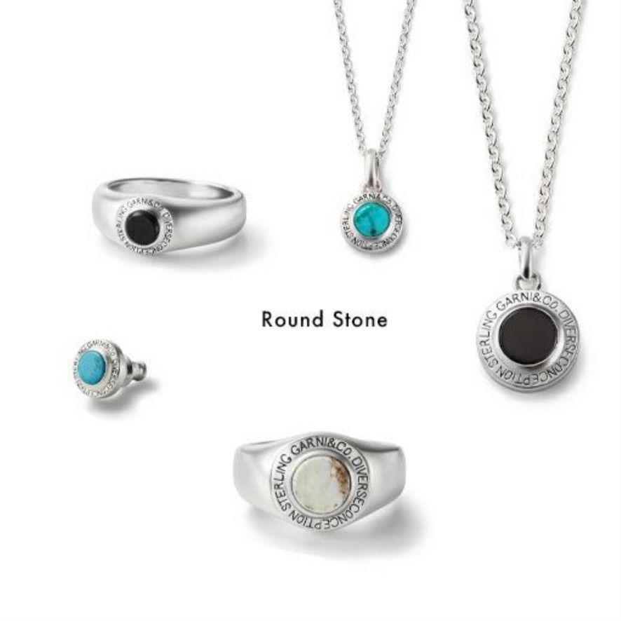 アクセサリー GARNI Round Stone Pierce(BLUE) GARNI - 【お取り寄せ注文可能】Round Stone Ring_L(BLUE