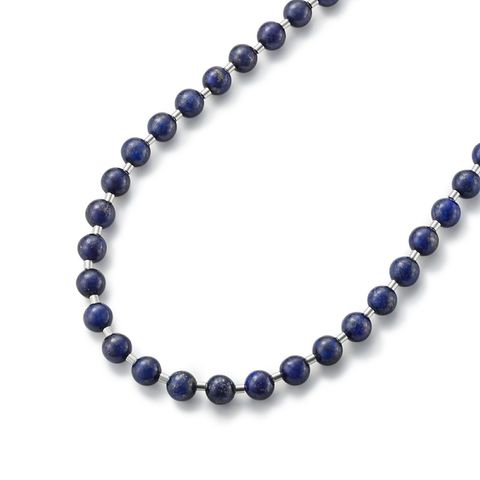 【お取り寄せ注文可能】Stone Ball Chain Necklace(BLUE)