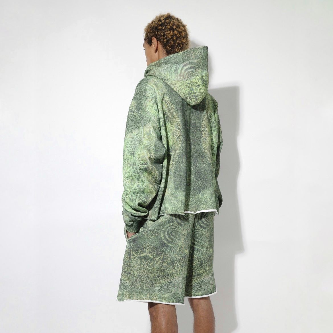 【残り一点】Cut Off Wide Zip Sweat Hoodie