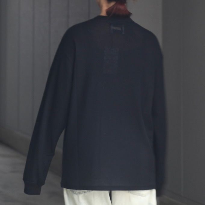 【残り一点】Fine Wool Oversized Long Sleeve Tee