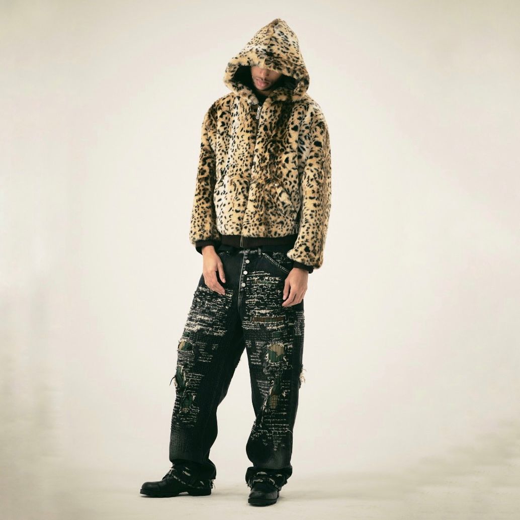 【残り一点】Leopard Fur Jacket