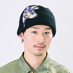 【残り一点】Cow Motif Jacquard Beanie