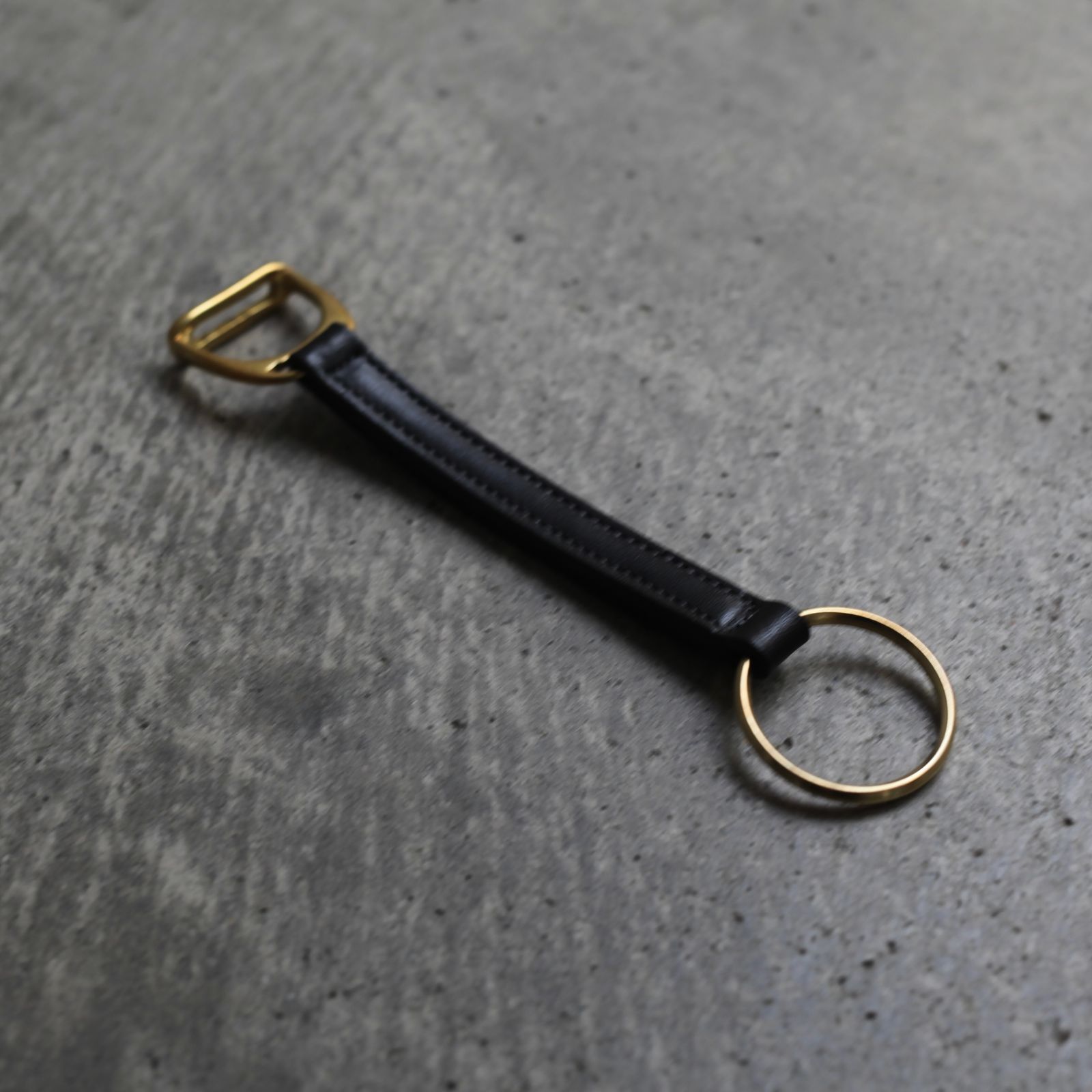 【残り一点】Stirrup Leather Key Fobs(BLACK)
