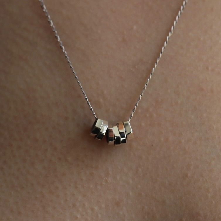 【お取り寄せ注文可能】Rock Beads Necklace 2(SILVER)
