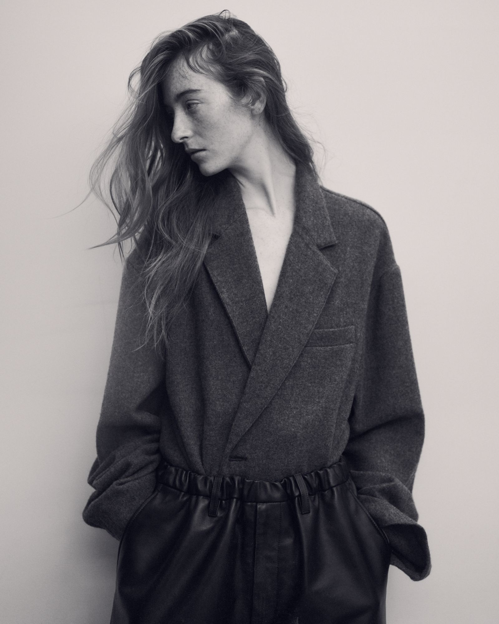 ssstein - 【残り一点】Wool/Cashmere Fleece Single Breasted Jacket