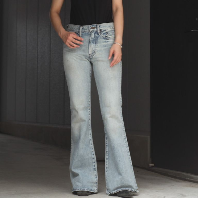 SUGARHILL - 【残り一点】Faded Modern Denim Flared Trousers 