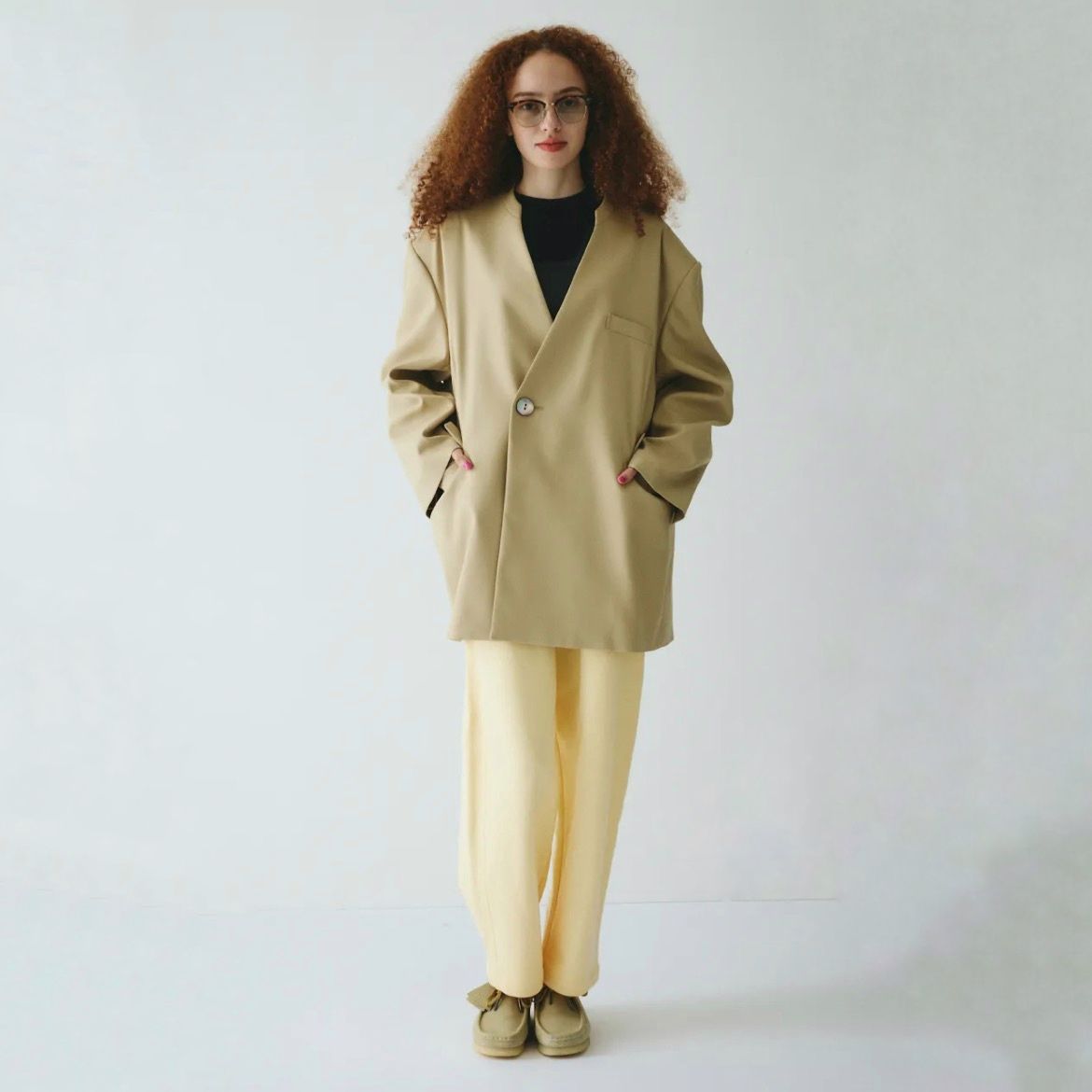 【残り一点】No Collar Over Jacket