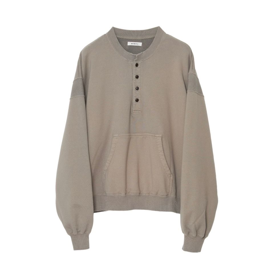 【残り一点】Henley Neck Sweat Shirt