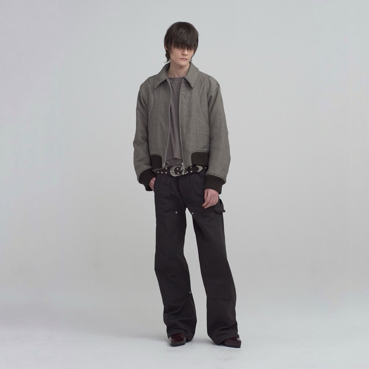 【残り一点】Zip Up Padded Short Bomber Jacket