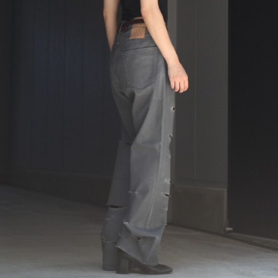 SOSHIOTSUKI - 【残り一点】Front Lowrized Flare Denim(RUBBER