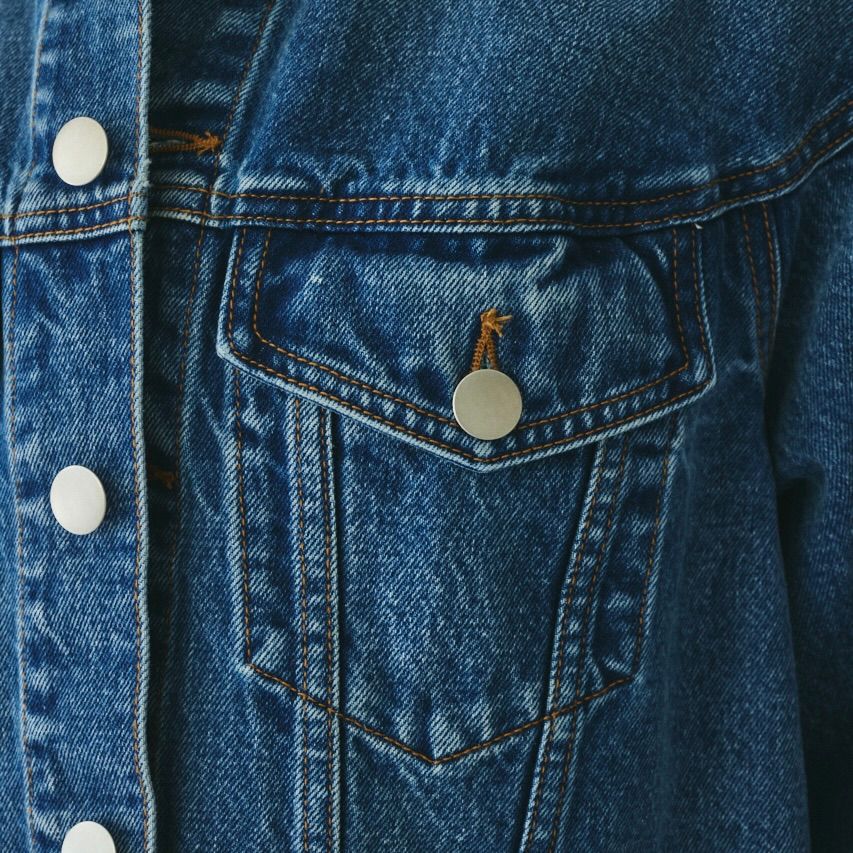 【残り一点】Round Form Denim Jacket
