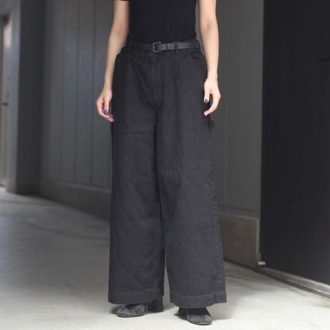 【残り一点】11.5ozペインターブラックデニムパンツ(ONE WASH)