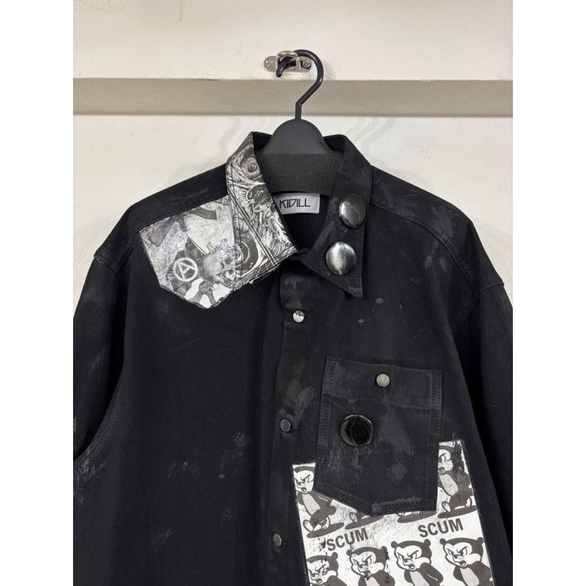【残り一点】Paper Bonding Rubber Coating Denim Shirt