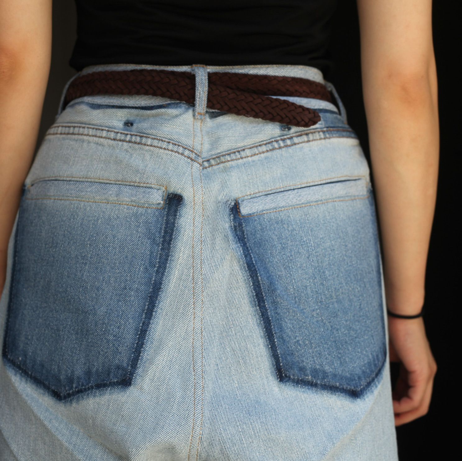 【残り一点】Reconstructed Super Baggy Slacks Denim_3(L)