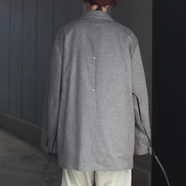 【残り一点】W/CA Beaver Back Slash Peak Lapel Jacket