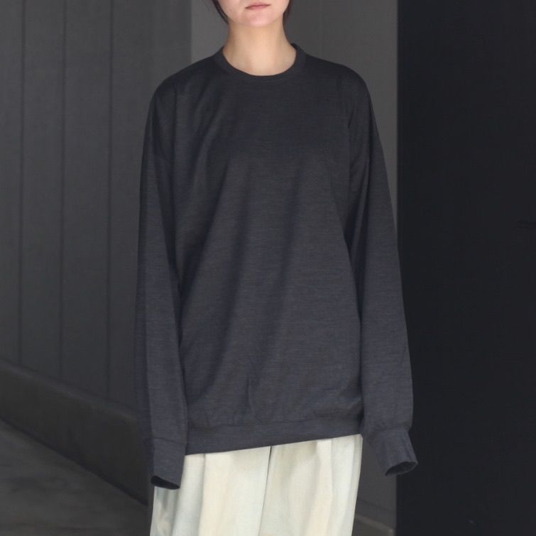 【残り一点】オーバーサイズリラックスウールL/S TEE