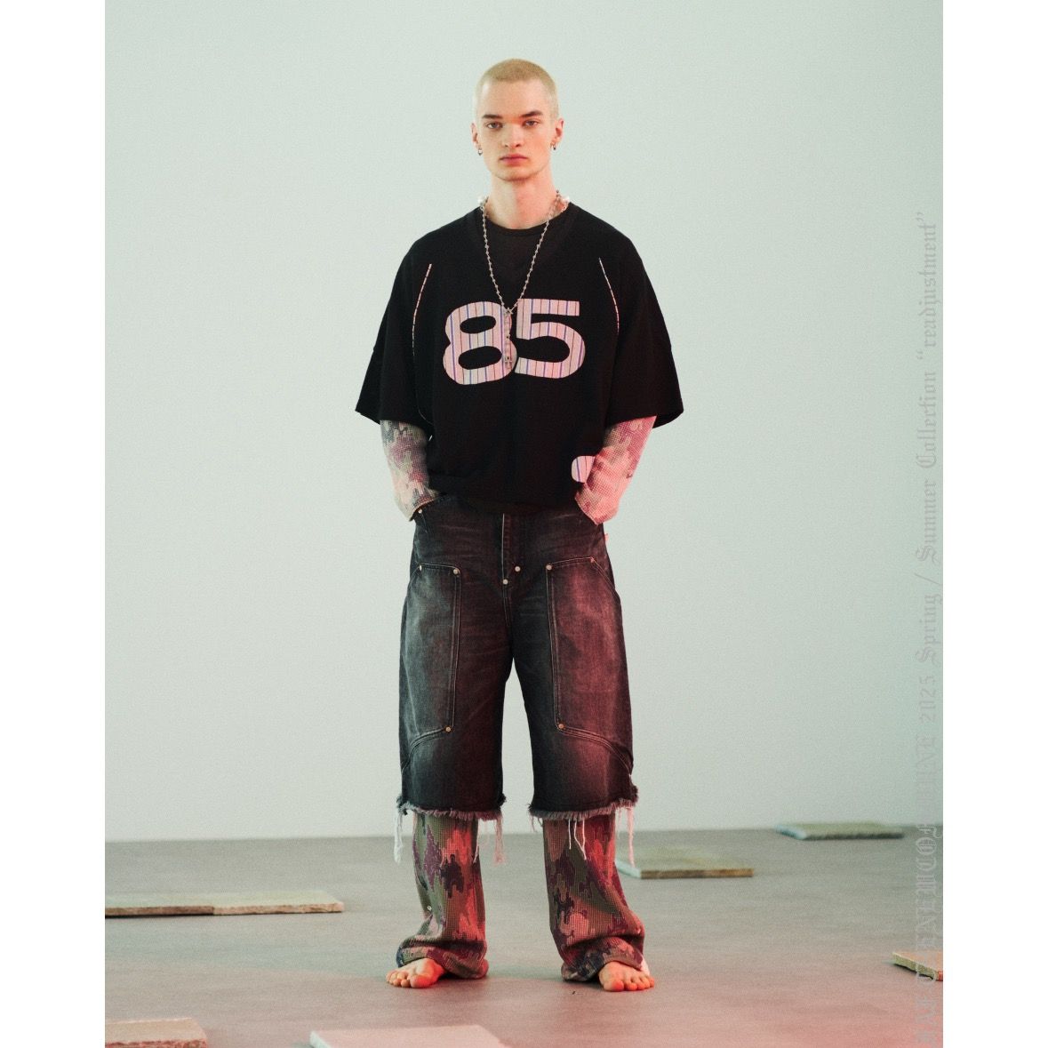 【残り一点】Newcommune Aged Baggy Denim Shorts