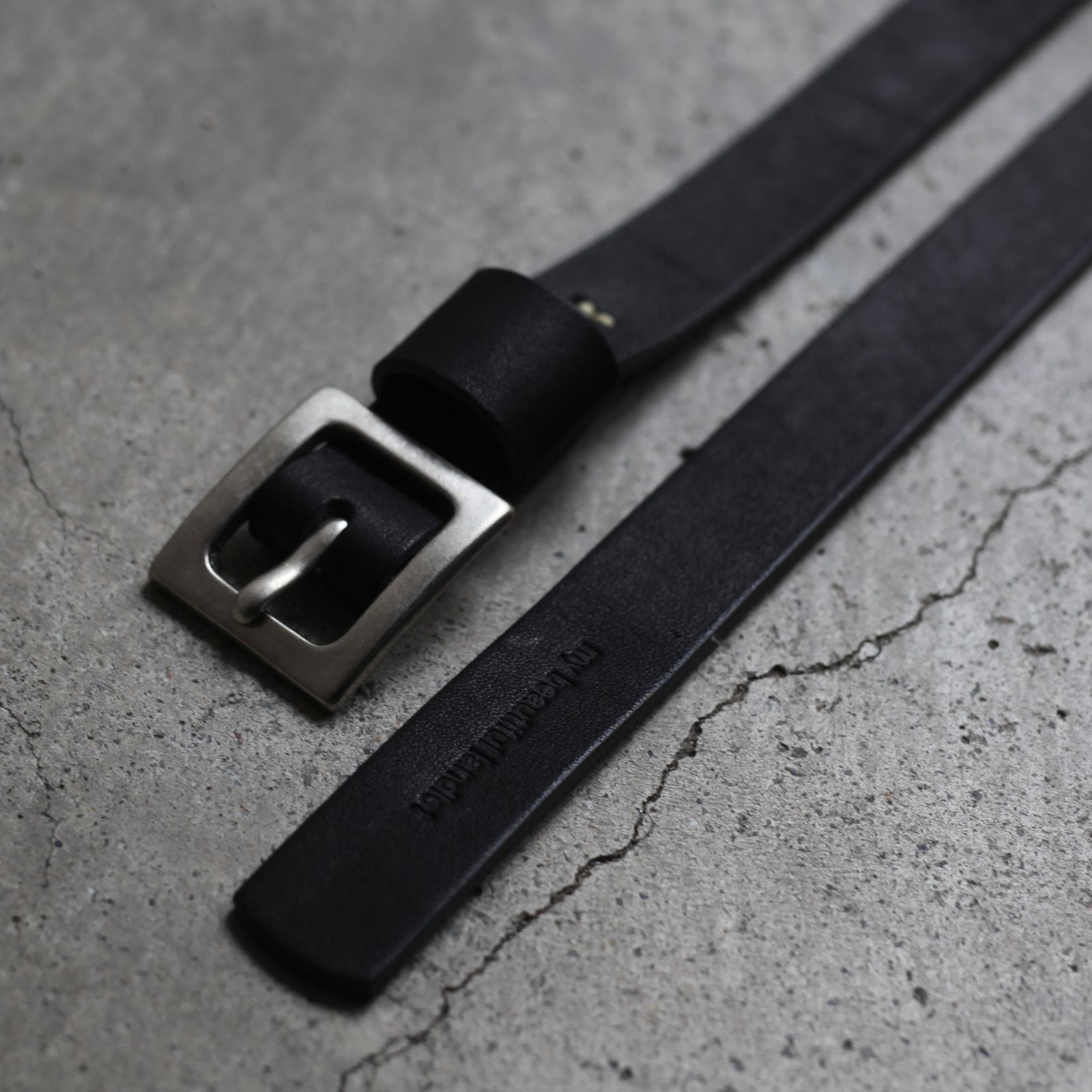 【残りわずか】レザーロングベルト_R(SQUARE)