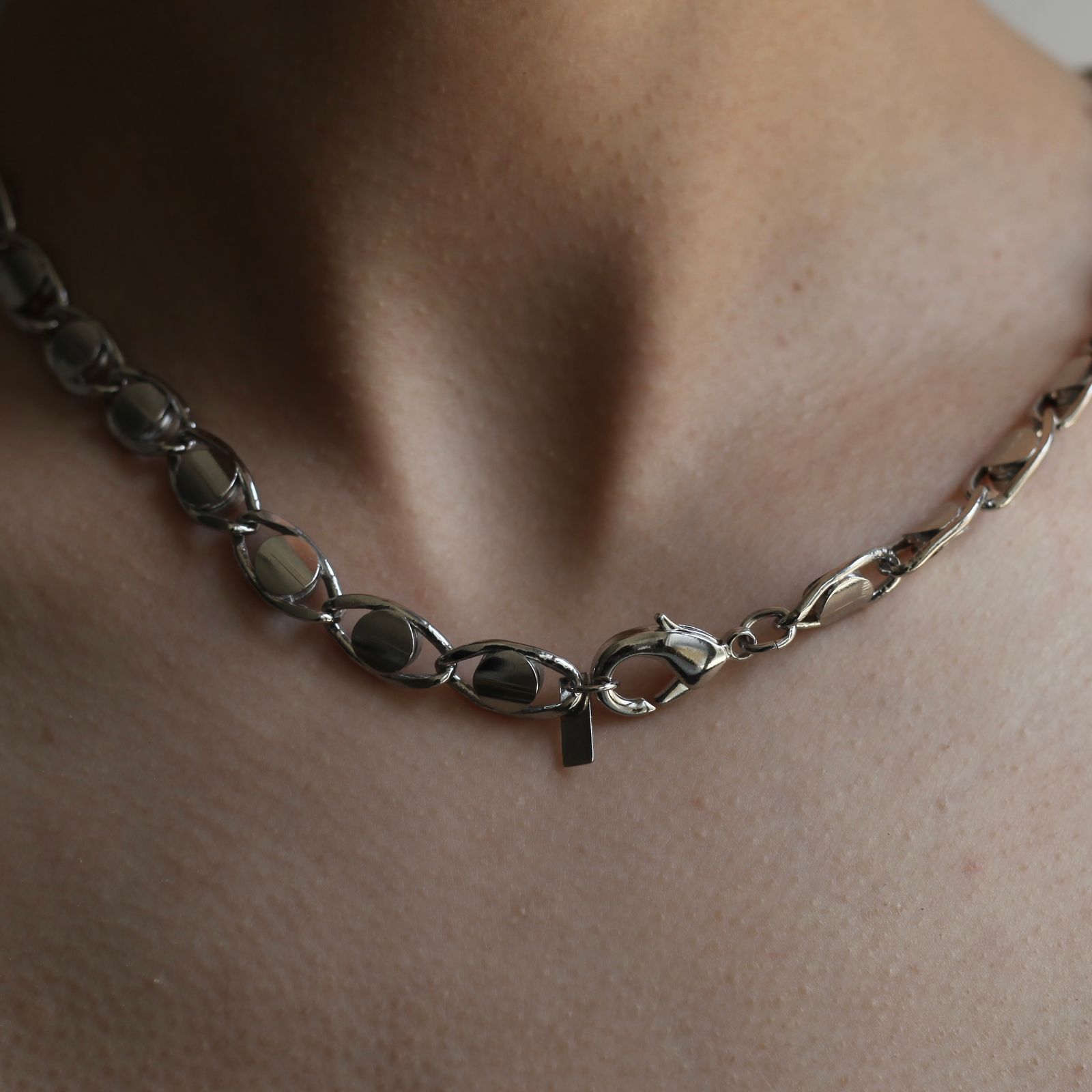 【残り一点】Eye Chain Necklace(SILVER)