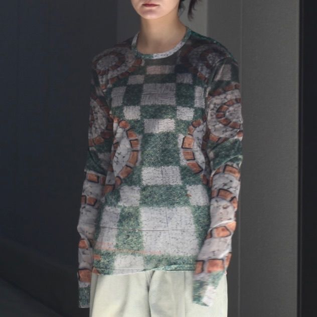 【残り一点】Graphic Mesh Top B