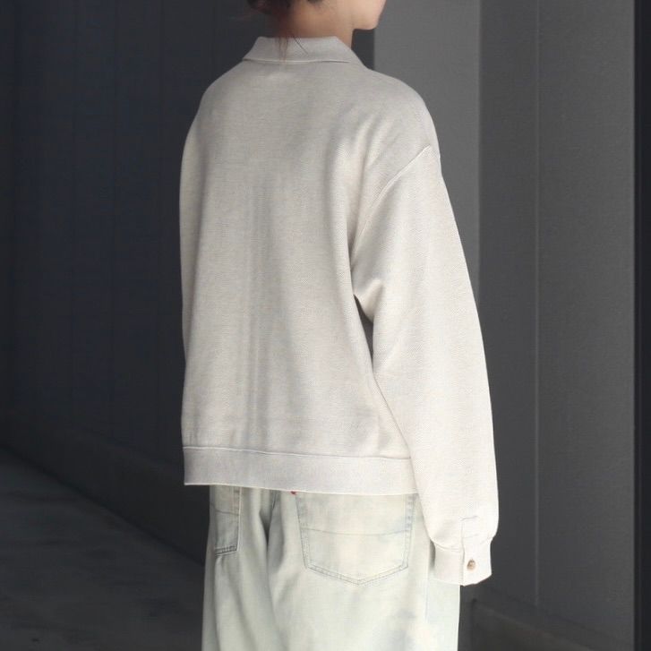 【残り一点】Co/Wo Moss Stitch Zip Blouson