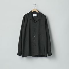 【残り一点】Silk Cupro Twill Open Collar Shirt