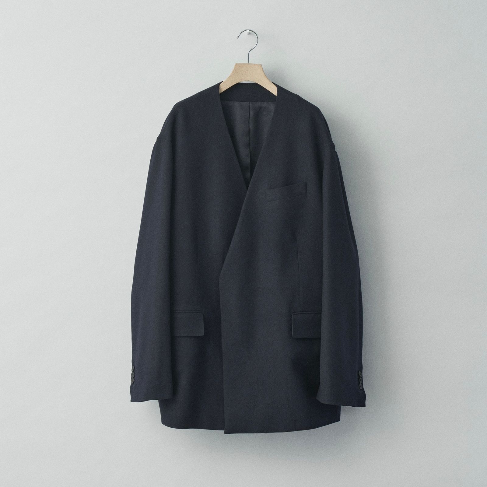 【残り一点】Oversized No Collar Tailored Jacket - M