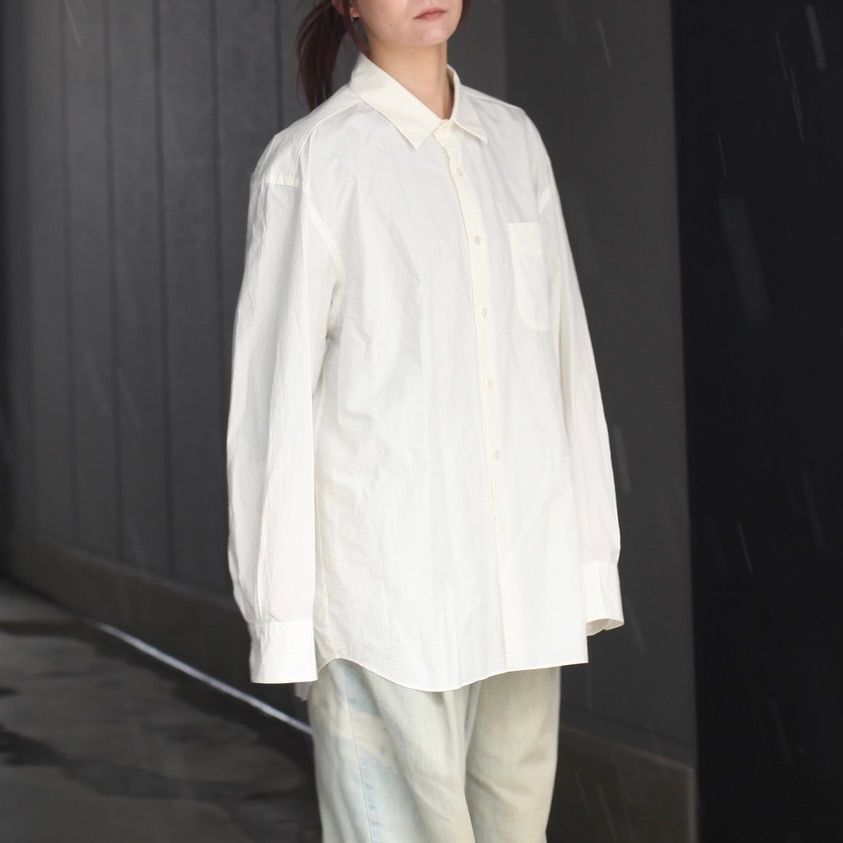 【残り一点】Regular Collar Shirt(MAX HIGH COUNT TYPEWRITER)