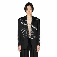 【残り一点】"TATTOO" Printed Tailored Jacket
