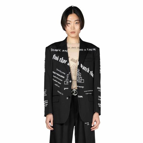 【残り一点】"TATTOO" Printed Tailored Jacket