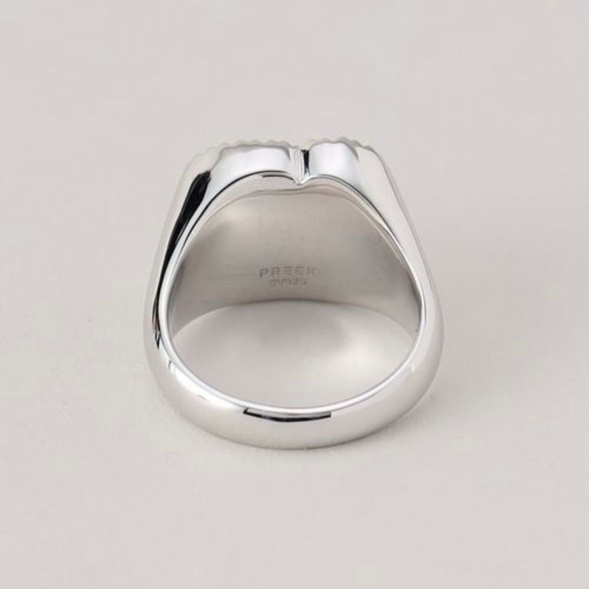 【お取り寄せ注文可能】Diamond Heart Stone Ring(BLACK×SILVER)