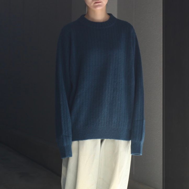 【残り一点】Wo/Ca Rib Moc Neck P/O