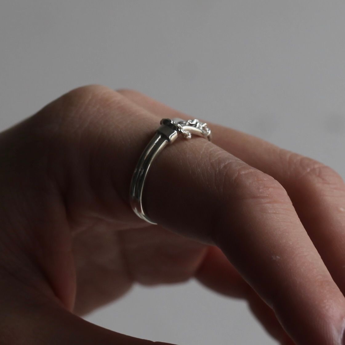 【残り一点】Rope Chain Knot Ring(SILVER)