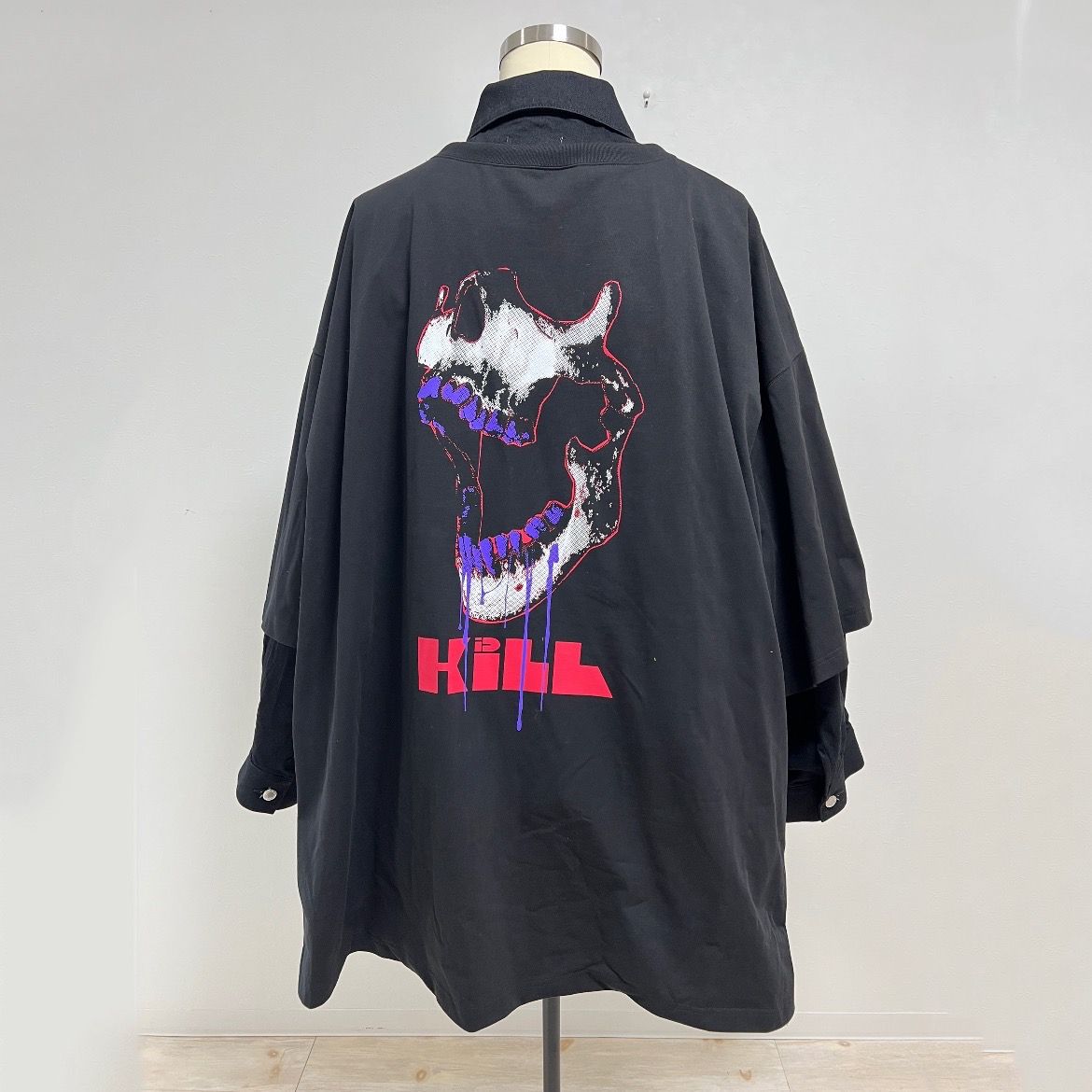 KIDILL - 【残り一点】Layerd Denim Jacket(Multi Print Tee