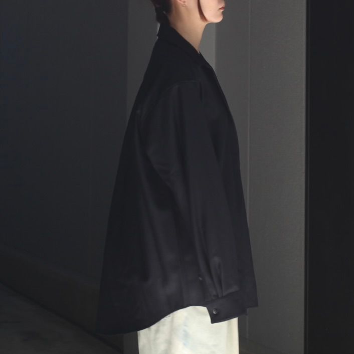 【残りわずか】Wool Flannel Oversized Skipper Shirt
