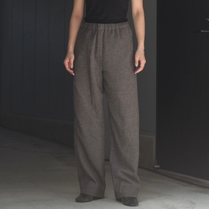 【残り一点】Wool/Cashmere Fleece Easy Twist Trousers