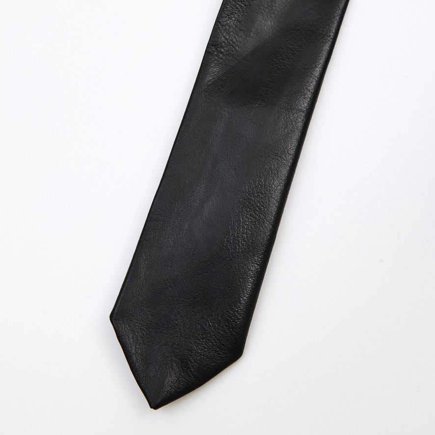 【残り一点】55mm Leather Tie(BLACK)