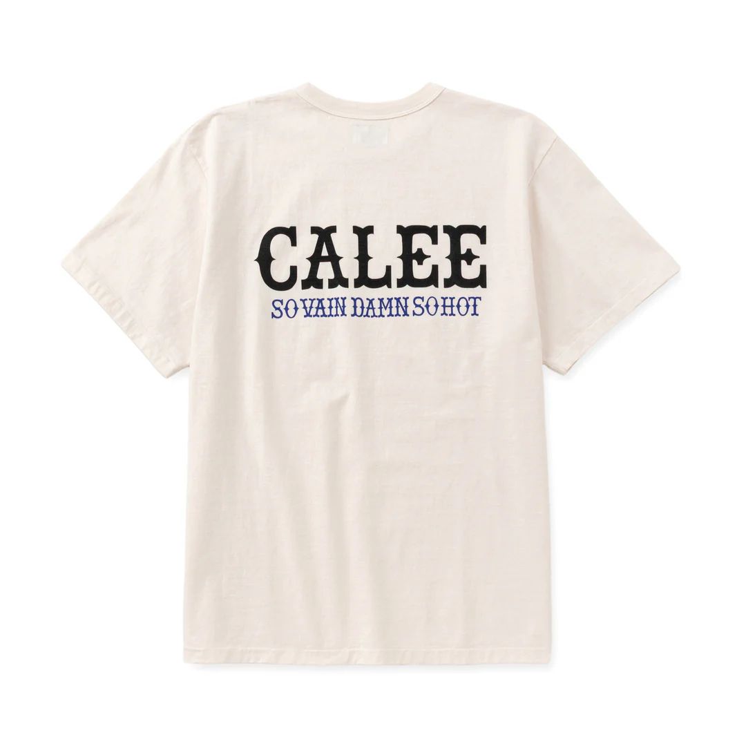 【残り一点】Garment Dye Calee Logo Tee