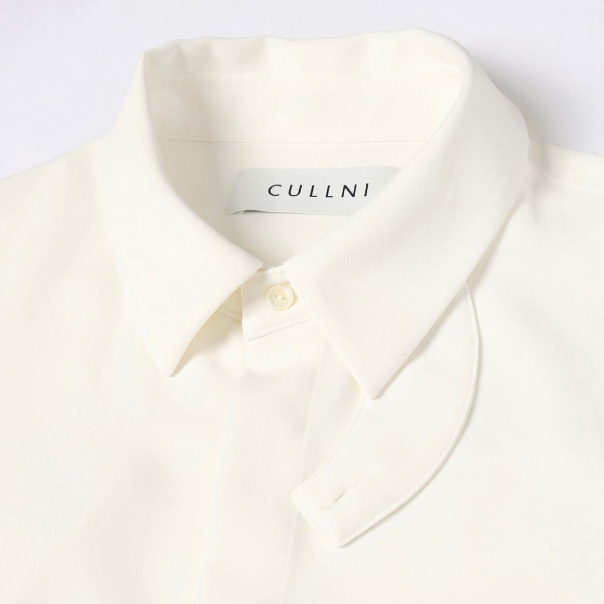 【残り一点】Double Cloth Chin Tab Long Sleeve Shirt