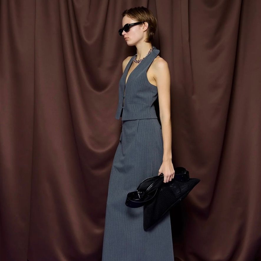 【残り一点】スクエアメッシュトートバッグ