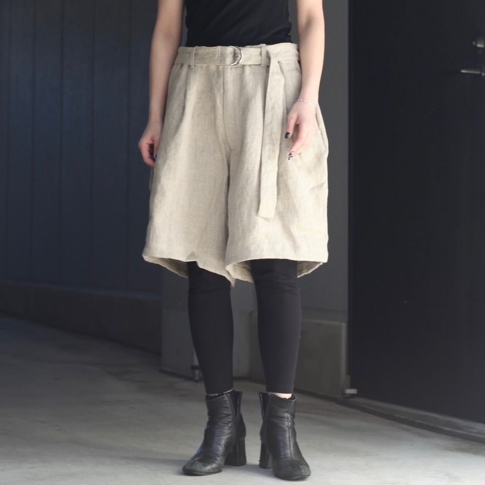 【残り一点】セミウェットリネンショートパンツ