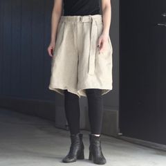 【残り一点】セミウェットリネンショートパンツ