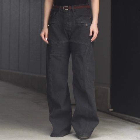 【残りわずか】3D Twisted Moto Jeans