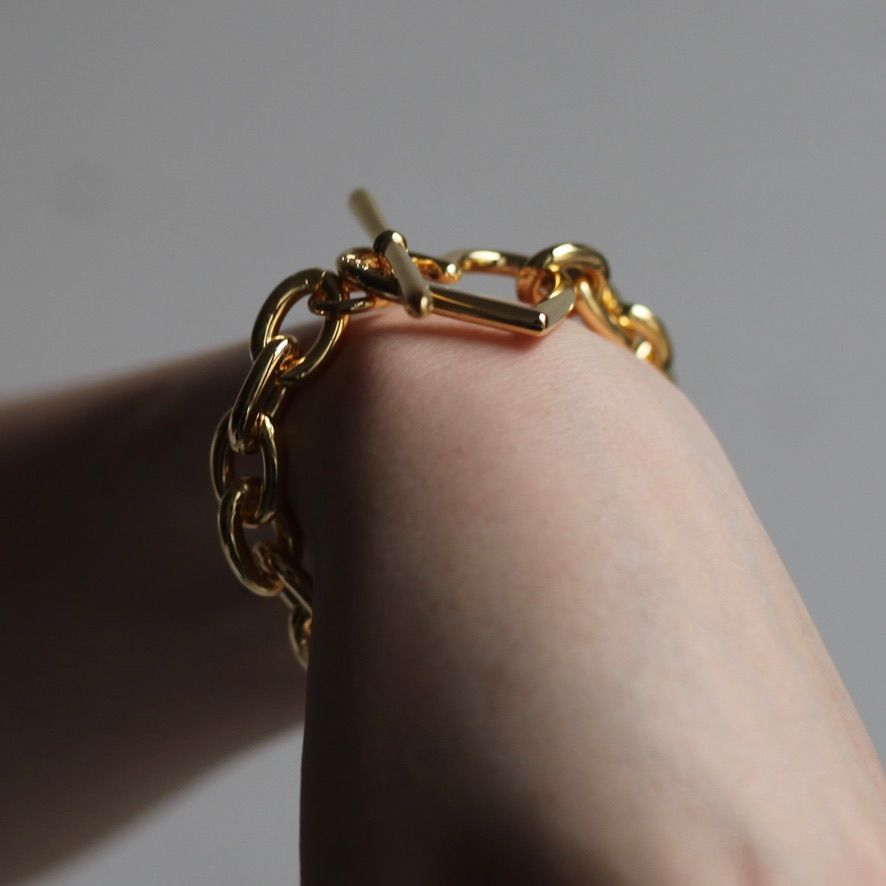 BASICKS - 【残りわずか】Heart Bracelet_Medium Link(GOLD BASICKS - 【残りわずか】Heart Bracelet_Medium Link(GOLD