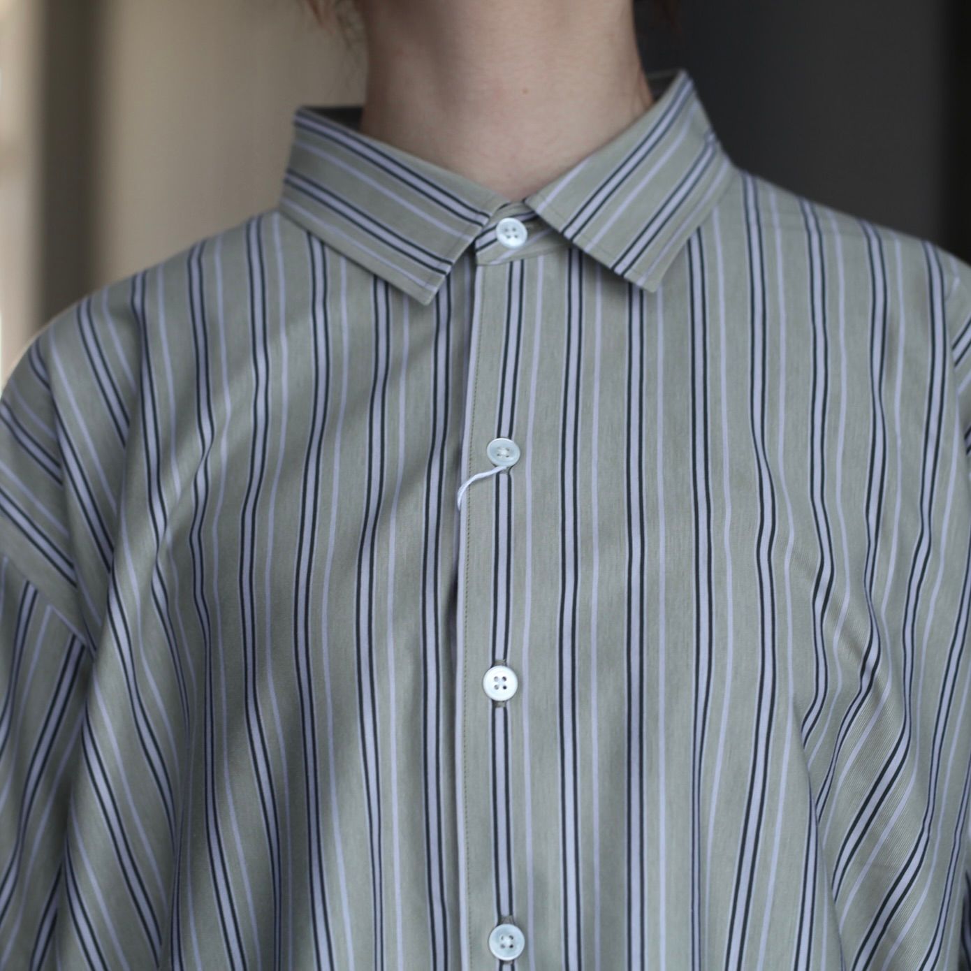 【残り一点】46G Atmosphere Stripe Shirt